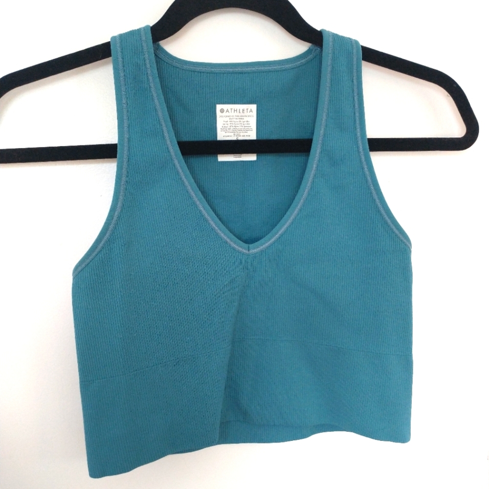 Athleta aurora seamless crop rib